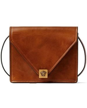 Versace Tan Leather Luxury Bag - Brown