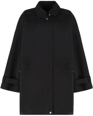 TOTEME Cotton Trench Coat - Black