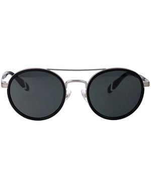 Polo Ralph Lauren Gunmetal Metal Sunglasses - Black