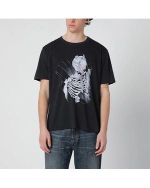 Our Legacy Tshirt With Cybernetic Angel Print - Black