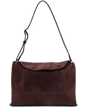 Wandler Penelope Slouch Bag Acai Suede - Purple