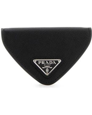 Prada Leather Coin Purse - Black