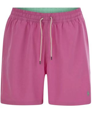 Polo Ralph Lauren Traveller Classic 14.6 Cm Beach Boxers - Pink