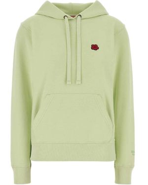 KENZO Boke Flower Crest Classic Hoodie - Green