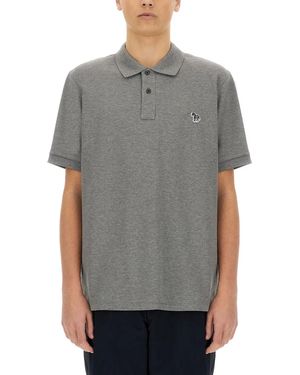 Paul Smith Ps Paul Smith Zebra Polo - Gray