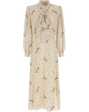 Valentino Garavani 'Bollicine' Print Dress - Natural