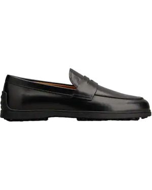 Tod's Leather Moccasin - Black