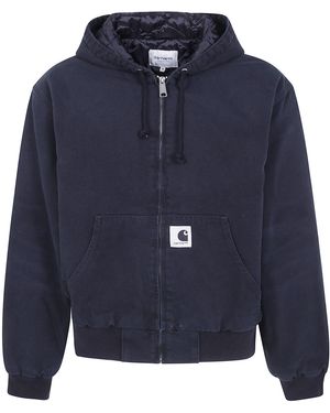 Carhartt "W' Og Active" Jacket Organic Cotton Dearborn Canvas, 12 Oz - Blue