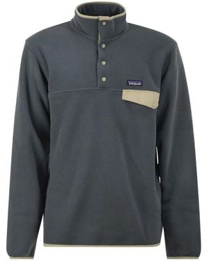 Patagonia Synchilla Snap-T Lightweight Fleece Pullover - Grey