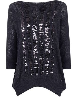 Aviu Embroidered Pullover Short Sleeves - Blue