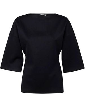 AURALEE Wetsuit Jersey Boat Neck Po - Black