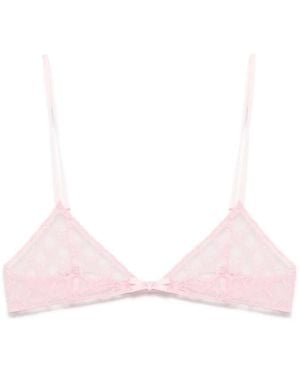 Gucci Gg Tulle Bra - Pink