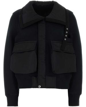 Sacai Sponge Sweat Blouson - Black