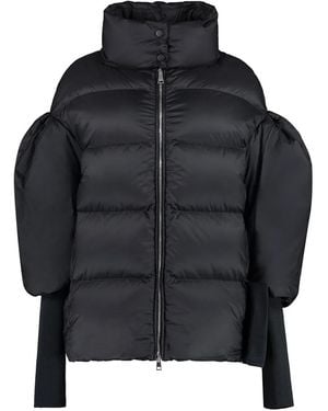 Add Zip Up Quilted Jacket - Black