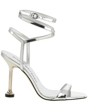 Stuart Weitzman 'Nudistini Wrap' Sandals - Metallic