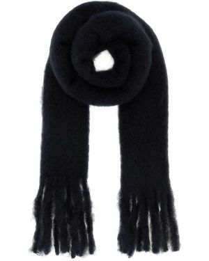 Loewe Mohair Blend Scarf - Black