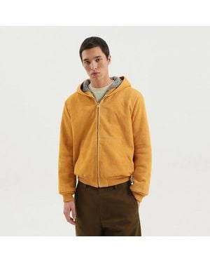 1989 STUDIO Suede Hoodie - Orange