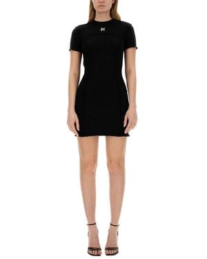 Palm Angels Dress With Logo - Black