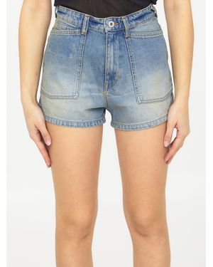 KENZO Light- Denim Shorts - Blue