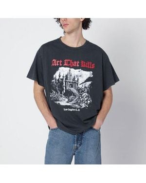 GALLERY DEPT. Washed Atk Castle Cotton Tshirt - Grey