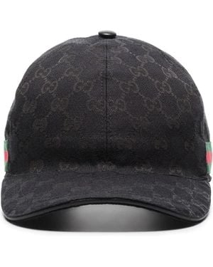 Gucci Logo All Over Baseball Cap - Black