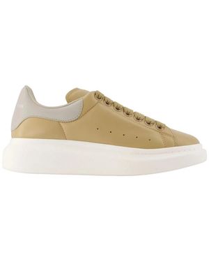 McQueen Calfskin Trainers - Natural