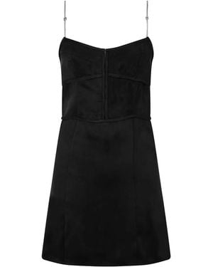Palm Angels Metal Straps Slip Dress - Black