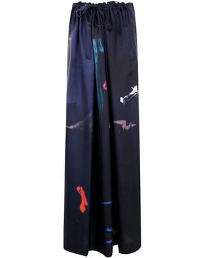 Daniela Gregis Tognon Wide Leg Trousers - Blue