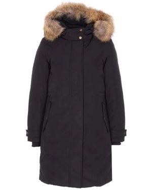 Woolrich Polyamide Casual Coat - Blue