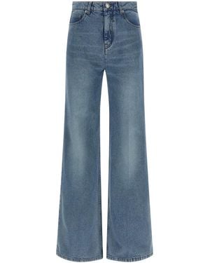 Ami Paris Flared Leg Jeans - Blue