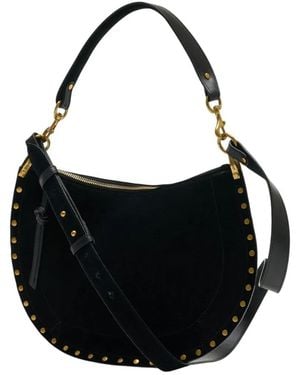 Isabel Marant Oskan Soft Zip Shoulder Strap - Black