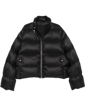 Rick Owens Quilted Stand-Up Collar Down Jacket - Black