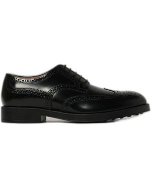 Tod's Scarpa Uomo Sotto Cav.Tomaia Pelle F.Do Gomma - Black
