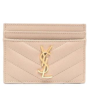 Saint Laurent Mini Card Case For - Natural