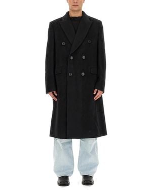 Our Legacy Cappotto Doppiopetto Whale - Black