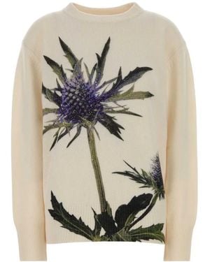 Blumarine Floral Jumper - Grey