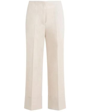 Theory Nude & Neutrals Cotton Elastane Pants - Natural