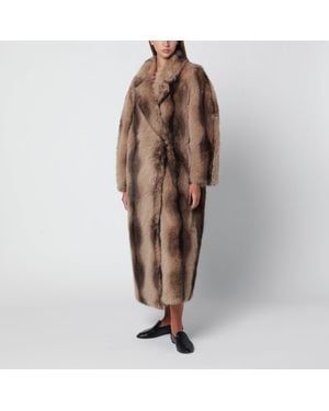SWD by S.w.o.r.d. Long Shaded Faux Fur Coat - Brown
