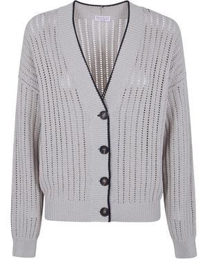 Brunello Cucinelli Cardigan - Grey