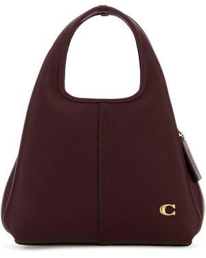 COACH Grape Leather Lana 23 Handbag - Purple