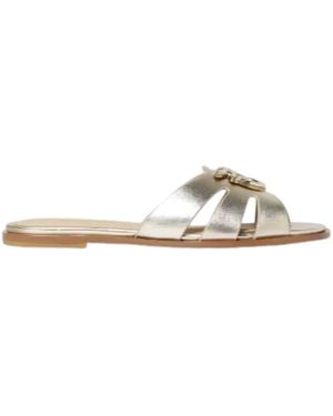 Pinko Tone Cut Out Shoes - White