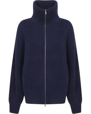 Soeur "Jasper" Wool Bomber Jacket - Blue