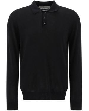 Golden Goose Wool Polo Jumper - Black