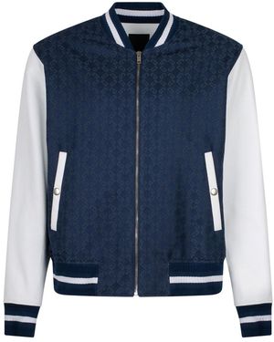 Givenchy Cotton-Leather Coat - Blue