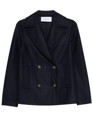 Harris Wharf London Wool Coat - Blue