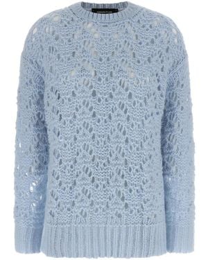 Fabiana Filippi Openwork Jumper - Blue
