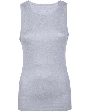 Majestic Lurex Tank - Grey