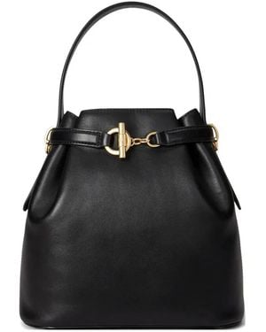 Ralph Lauren "Blke" Medium Bucket Bag - Black