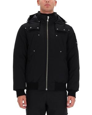 Moose Knuckles Sleek Detachable Hood Nylon-Blend Sports Jacket - Black