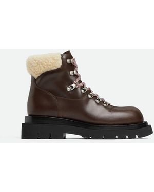Bottega Veneta Deep Toffee Porridge Leather Boot - Brown